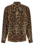 Dolce & Gabbana Brown Silk Blouse