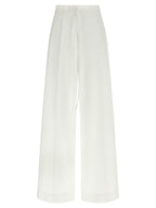 P.A.R.O.S.H. White Cotton Casual Pants