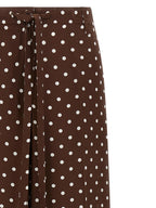 P.A.R.O.S.H. Brown Silk Casual Pants