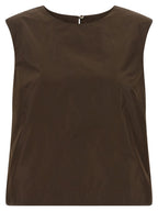 P.A.R.O.S.H. Brown Polyester Shirt