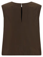P.A.R.O.S.H. Brown Polyester Shirt