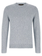 ZANONE Blue Cotton Cardigan