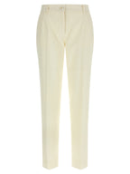 Dolce & Gabbana White Virgin Wool Dress Pants