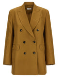 Alberto Biani Brown Viscose Blazer