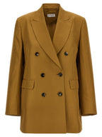 Alberto Biani Brown Viscose Blazer