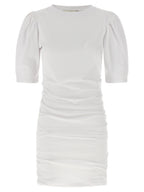 White Cotton Short Dress