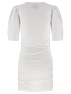 White Cotton Short Dress