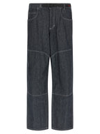 Gramicci Blue Cotton Straight-Leg Jeans
