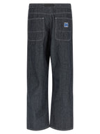 Gramicci Blue Cotton Straight-Leg Jeans