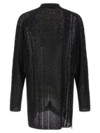 Yohji Yamamoto Black Linen Cardigan