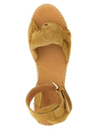 ODISSI Beige Calfskin Wedge Sandals