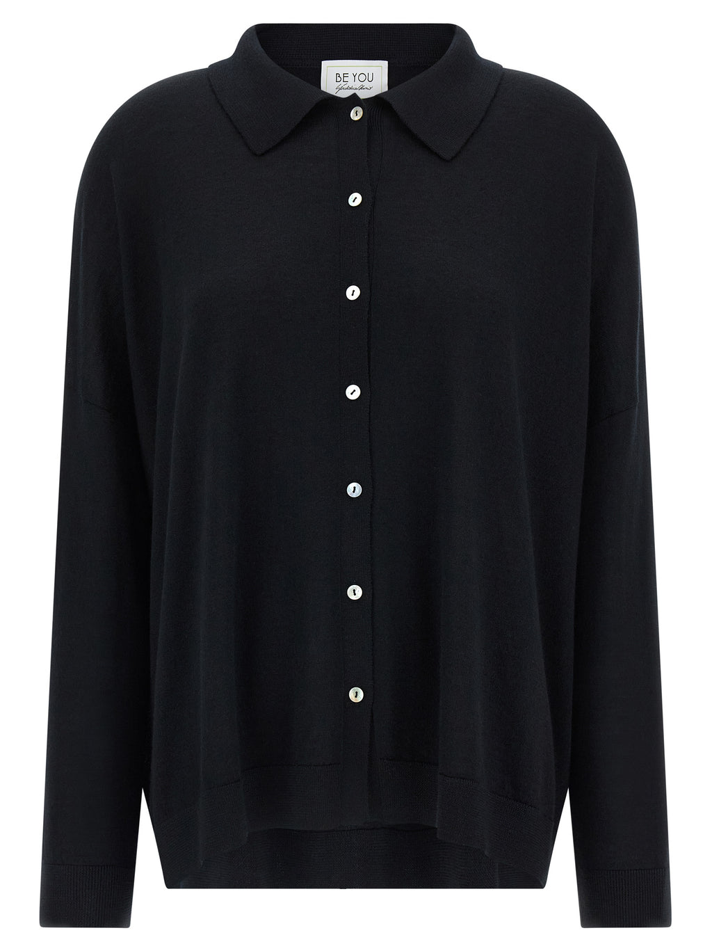 BE YOU Black Cashmere Cardigan