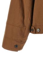Max Mara Brown Cotton Full-Length Jacket