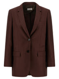 Alberto Biani Brown Viscose Blazer
