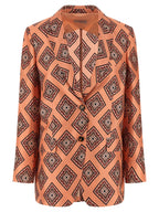Alberto Biani Multicolor Silk Blazer