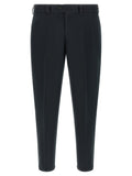 PT Torino Black Linen Casual Pants