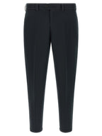 PT Torino Black Linen Casual Pants