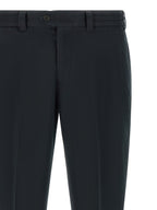 PT Torino Black Linen Casual Pants