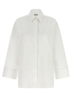 Alberto Biani White Cotton Blouse