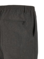 CELLAR DOOR Gray Polyester Casual Pants
