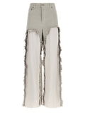 Haikure Gray Cotton Flared Jeans