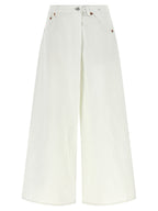 R13 White Cotton Jeans Denim