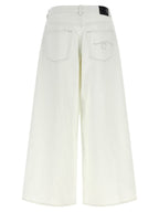 R13 White Cotton Jeans Denim