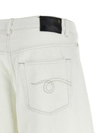 R13 White Cotton Jeans Denim