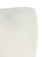 Ganni White Organic Cotton Midi Skirt