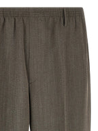 CELLAR DOOR Brown Virgin Wool Casual Pants