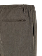 CELLAR DOOR Brown Virgin Wool Casual Pants