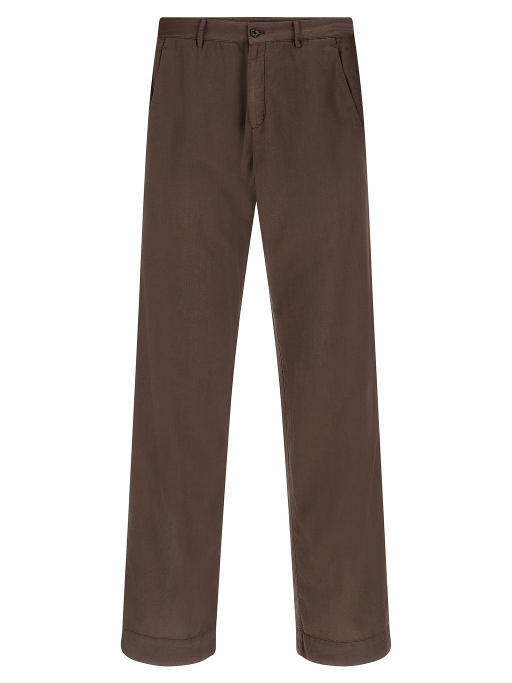 CELLAR DOOR Brown Cotton Casual Pants