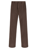 CELLAR DOOR Brown Cotton Casual Pants