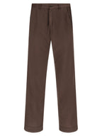 CELLAR DOOR Brown Cotton Casual Pants