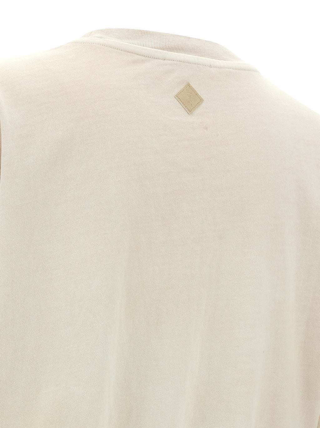 Beiges langes Baumwollkleid