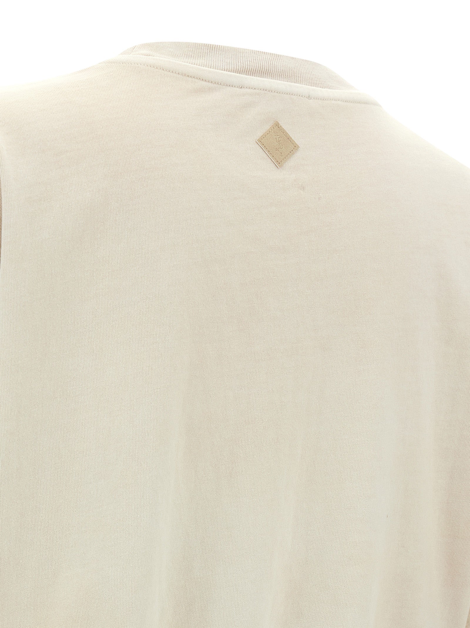Beiges langes Baumwollkleid