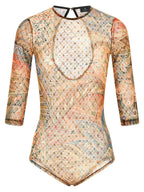 Multicolour Polyamide Bodysuit