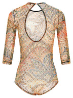 Multicolour Polyamide Bodysuit