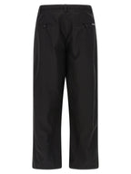 Black Cotton Chino Pants