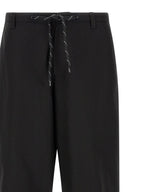 Black Cotton Chino Pants