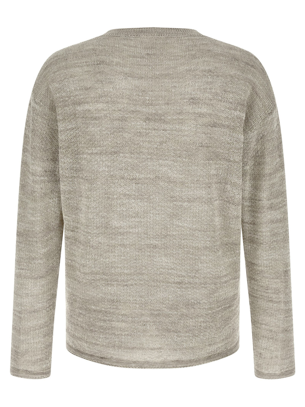Graue Baumwollstrickjacke