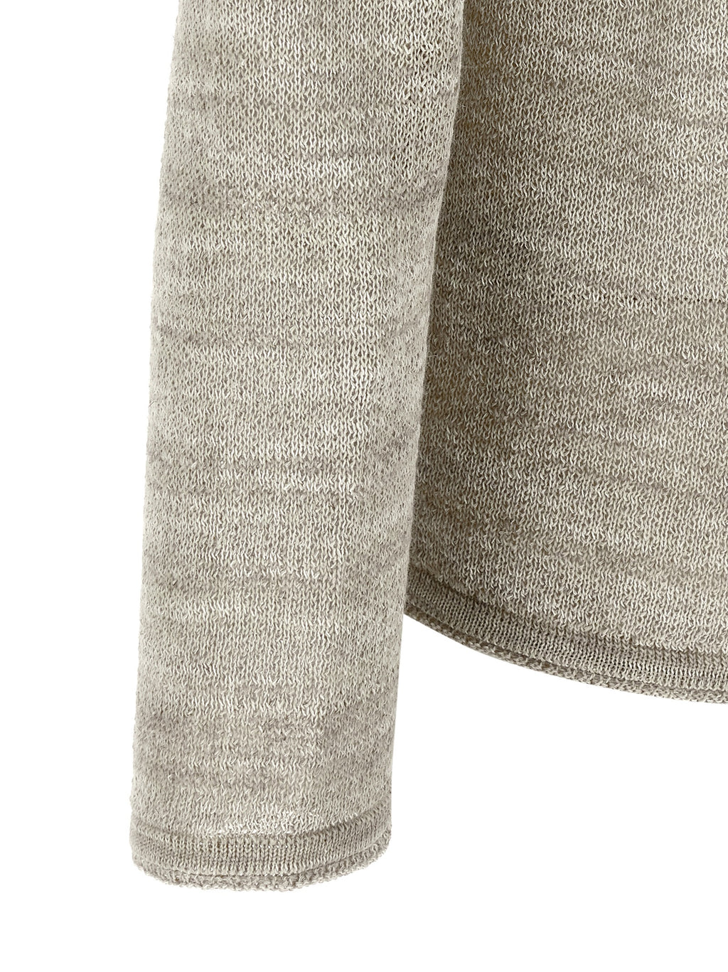 Graue Baumwollstrickjacke