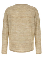 Beige Baumwoll-Cardigan