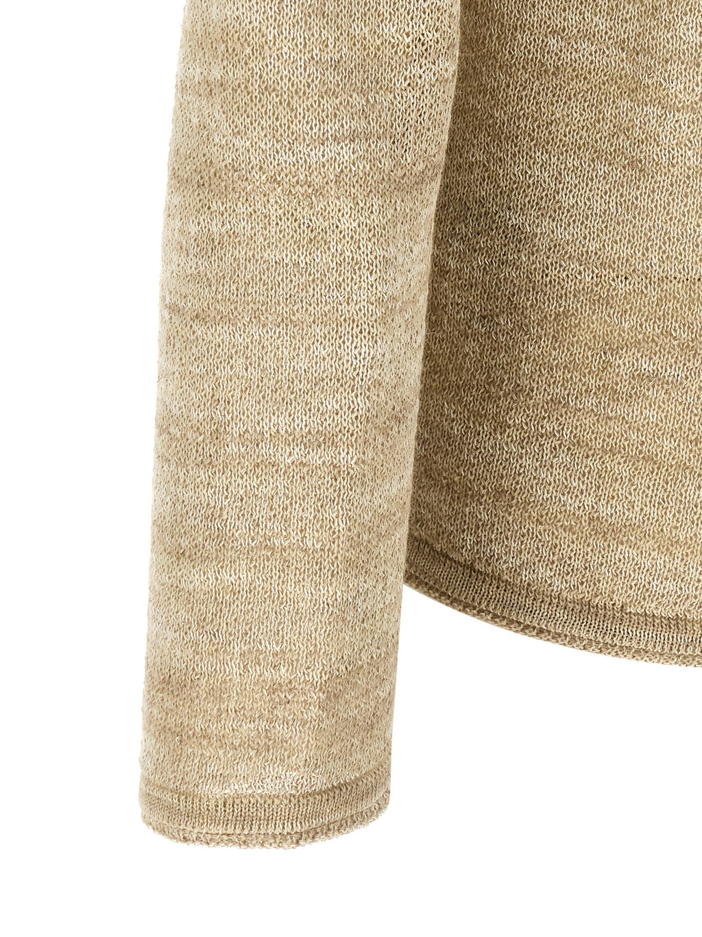 Beige Baumwoll-Cardigan