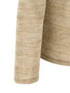 Beige Baumwoll-Cardigan