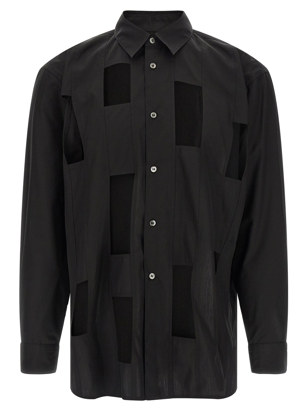 Schwarze Baumwollbluse