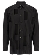 Schwarze Baumwollbluse