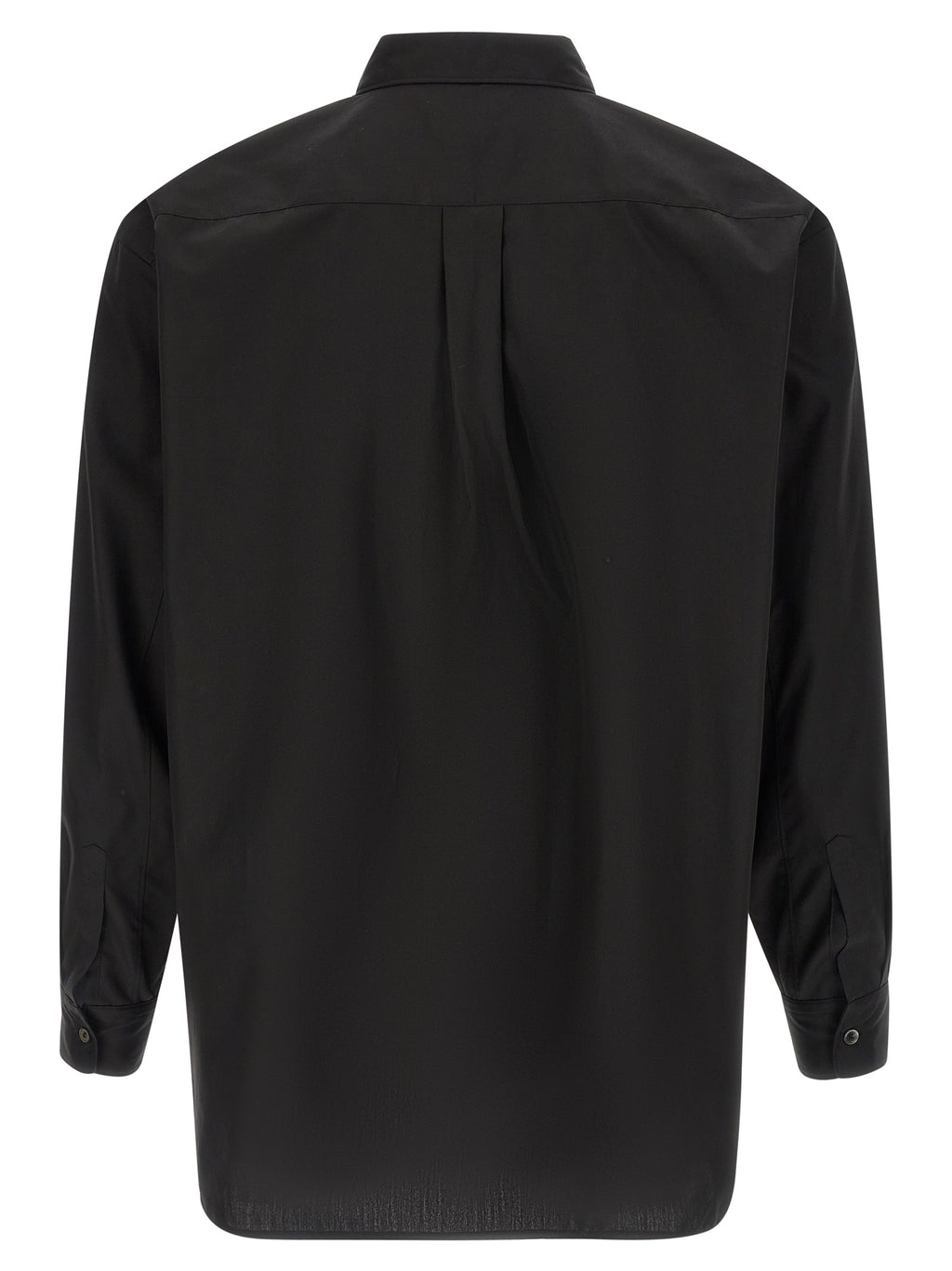 Schwarze Baumwollbluse