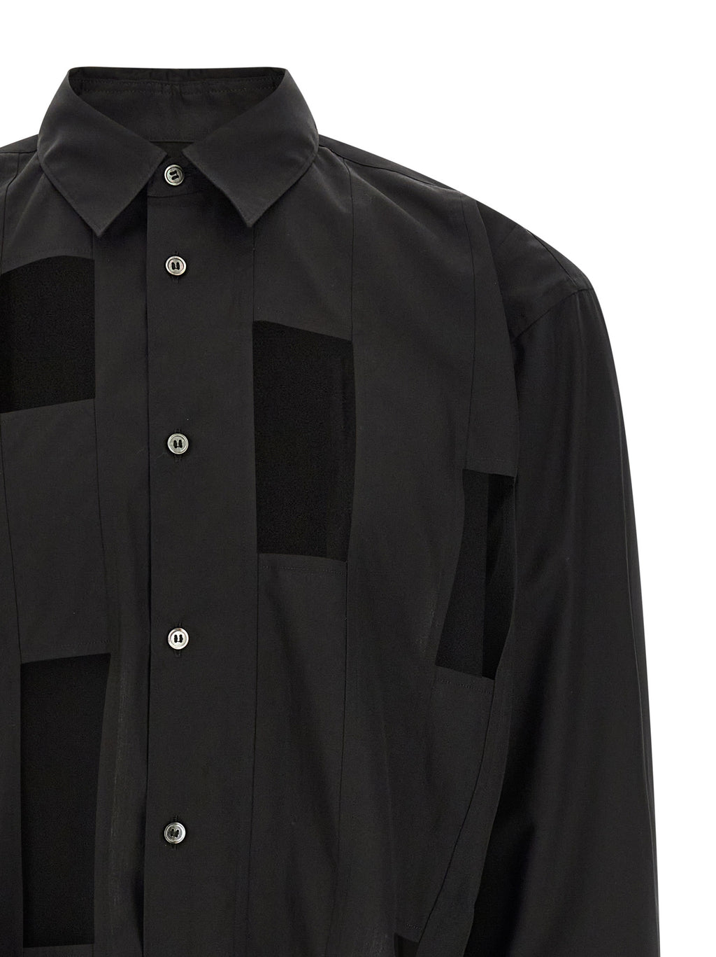 Schwarze Baumwollbluse