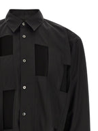 Schwarze Baumwollbluse